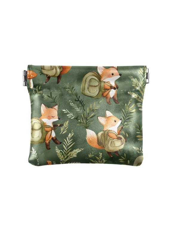Cute Fox Wallet Small PU Leather Change Pouch Wallet for Women
