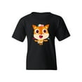 thumbnail image 1 of Cute Fox With Flags T-Shirt Juniors -Image by Shutterstock,  Medium, 1 of 4