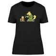 thumbnail image 1 of Cute Foxes Cartoon T-Shirt Women -Image by Shutterstock, Female x-Large, 1 of 2