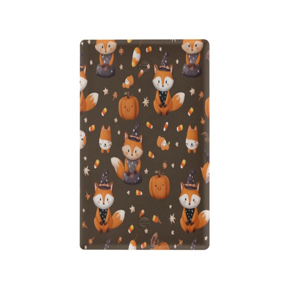 Cute Foxes in Cute Costumes Light Switch Cover Switch Plate Outlet Cover Plug Cover for Electrical Outlet