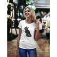 thumbnail image 1 of Cute French Bulldog Backside T-Shirt Women -Image by Shutterstock, Female XX-Large, 1 of 4