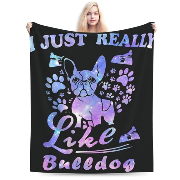 Cute French Bulldog Blanket Nursery English Bulldog 50x40