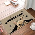 thumbnail image 1 of Cute French Bulldog Door Mat Welcome Dog Lover Decorative Doormat Non Slip Indoor Entryway Floor Mats Home Bathroom Decor 16*24in, 1 of 4