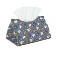 Cute French Bulldog Funny Happy Tissue Box Cover, Modern Long Tissue