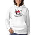 thumbnail image 1 of Cute French Bulldog Laying Hoodie Women -SPIdeals Designs, Female Medium, 1 of 4