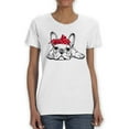 thumbnail image 1 of Cute French Bulldog Laying T-Shirt Women -SPIdeals Designs, Female XX-Large, 1 of 4