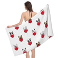 thumbnail image 1 of Cute French Bulldog Love Bath Towel, Highly Absorbent towels for bathroom Quick Drying Microfiber Bath Towels for Body, Soft Shower Towels for Sport, Yoga, SPA, Gym 27x55in, 1 of 5