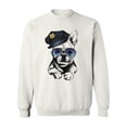thumbnail image 1 of Cute French Bulldog Officer Sweatshirt Men - Men Sweatshirt, White, 2XL, 1 of 4