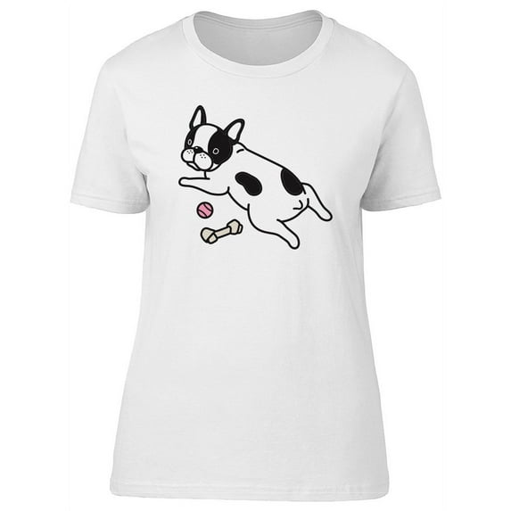 Cute French Bulldog Toys T-Shirt Women -Image by Shutterstock, Female Large