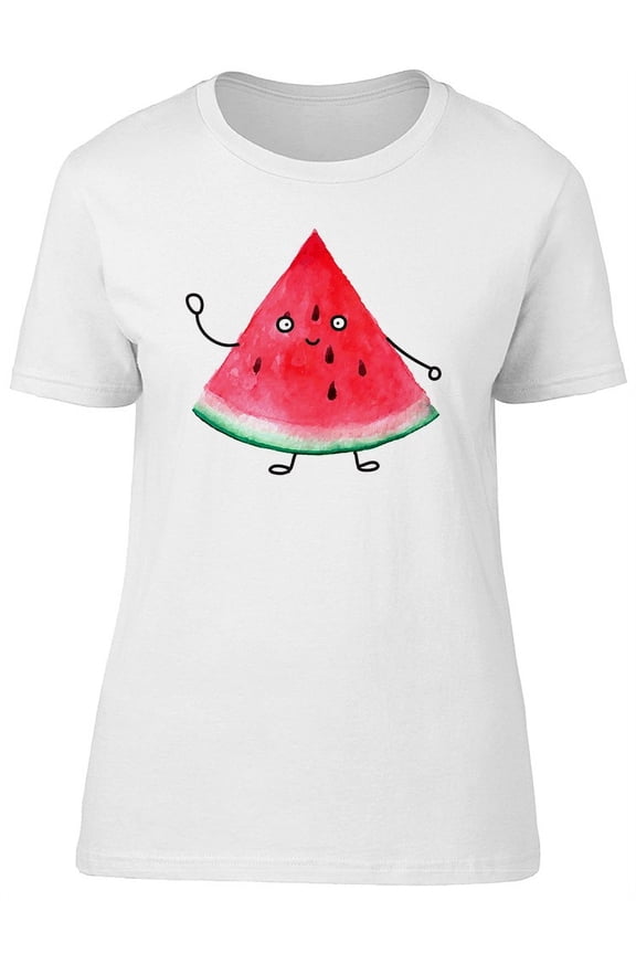Cute Friendly Watermelon T-Shirt Women -Image by Shutterstock, Female Medium