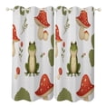 thumbnail image 1 of Cute Frog And Mushrooms Pattern Study Room Living Kitchen Bedroom For Blackout Curtain Printed 2 Panels, 1 of 6