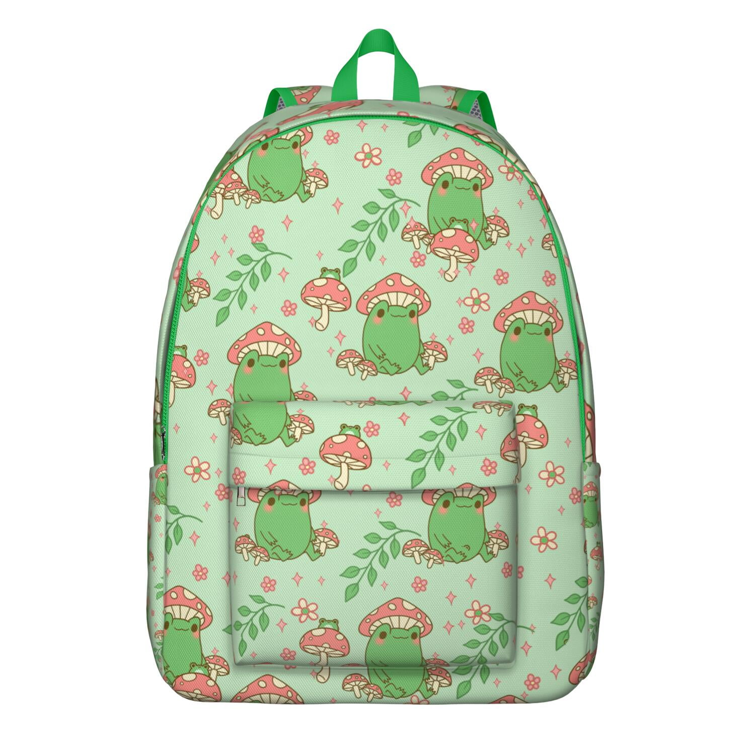 ? Squishable Clear Mini Double Pocket Backpack Green Frog Print BNWT Loungefly The Princess and the Frog Princess Series  main image 3