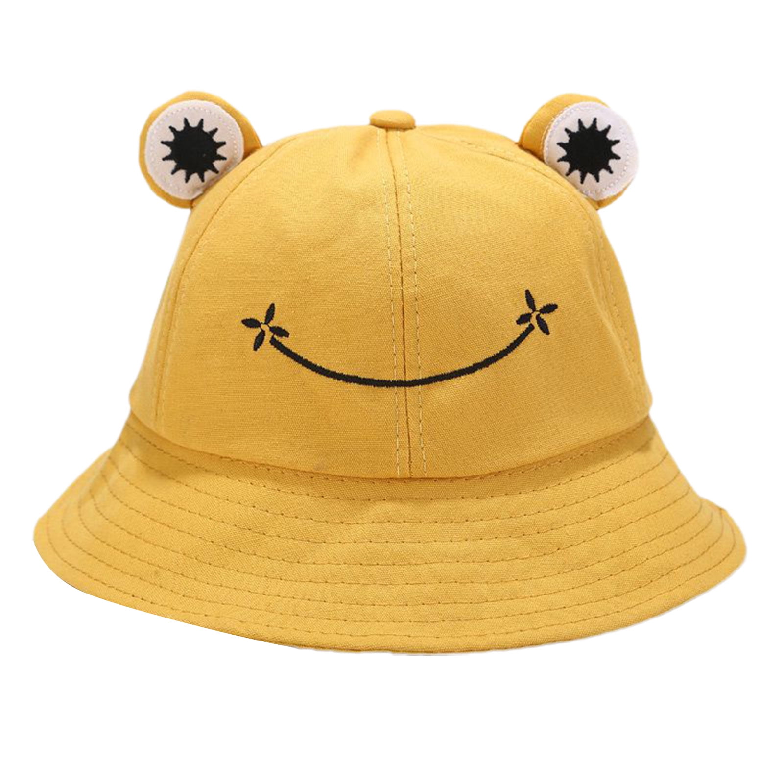 Cute Frog Bucket Hat Fisherman Sun Protection Cap Wide Brim