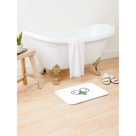 Cute Frog Doormat, Funny Printed Entry Mat with Non-Slip Backing
