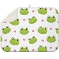 Cute Frog Drying Mat for Dishes - Absorbent Foldable Kitchen Mat with ...