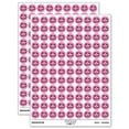 thumbnail image 1 of Cute Frog Face 200+ Round Stickers - Light Pink - Matte Finish - 0.50" Size, 1 of 3