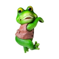 Cute Figurines for Garden Decor - Hanging Animal Statue for Flower Pots, Fence & Yard, Funny Pot Huggers, Outdoor Decorations