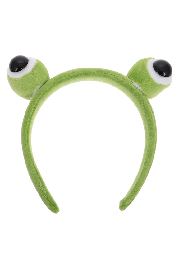 Cute Frog Plush Headband with Cartoon Frog Ears, Soft Animal Hairband Costume Accessory for Women, Men, Teens, and Adults