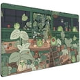 thumbnail image 1 of Cute Frog Kawaii Green Desk Decor Mat, Large Gaming Mouse Pad for Computer Keyboard Laptop, Home Office Accessories for Girl (31.5x15.7 in)-with Stitched Edges Pad, 1 of 6