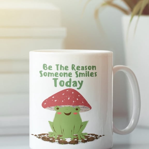 Cute Frog Mug  Funny Frog Meme Coffee Cup, Novelty Present Bestie, Coworker, or Frog Lover Gift Idea, Pernalised Best Friend Gift.
