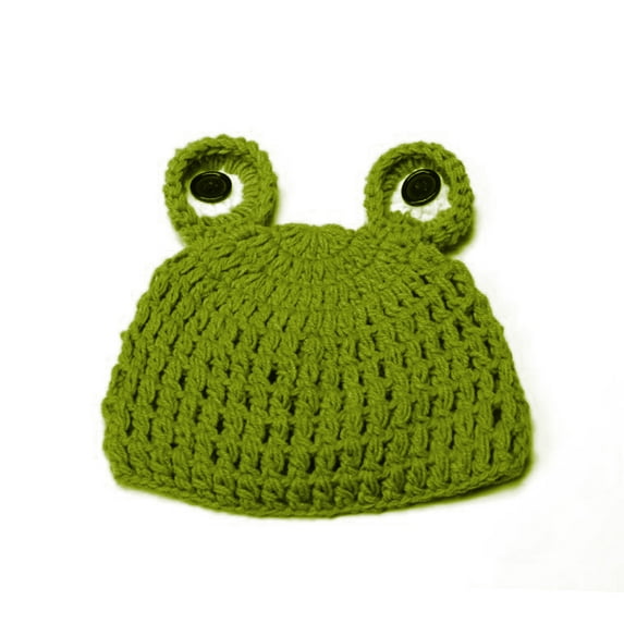 Cute Frog Newborn Crochet Outfits Warm Set Cap Boy Cap Girl Hat Baby Cap Baby Hat For Infant Newborn Photography Prop