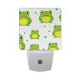 thumbnail image 1 of Cute Frog Night Light LED Dusk to Dawn Auto Sensor Night Lamp Plug-in Nightlight for Bedroom Hallway Kitchen 2 PCs, 1 of 7