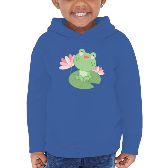 Cute Frog On Water Lily Hoodie Toddler -Image by Shutterstock,  5 Toddler