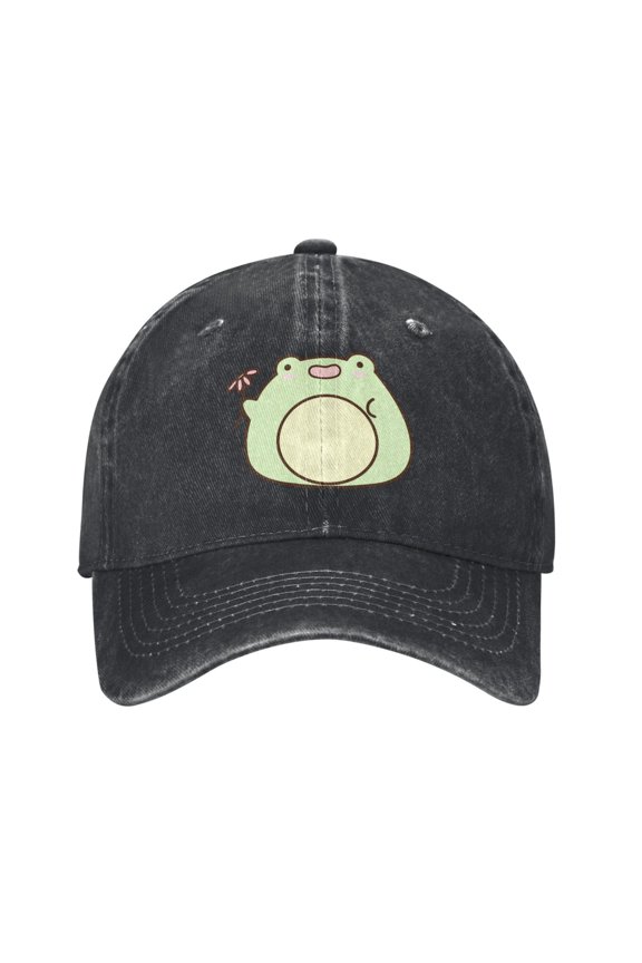 Cute Frog Pattern Baseball Cap Men'S Women'S Fashion Hat Vintage Adjustable Unisex Casquette