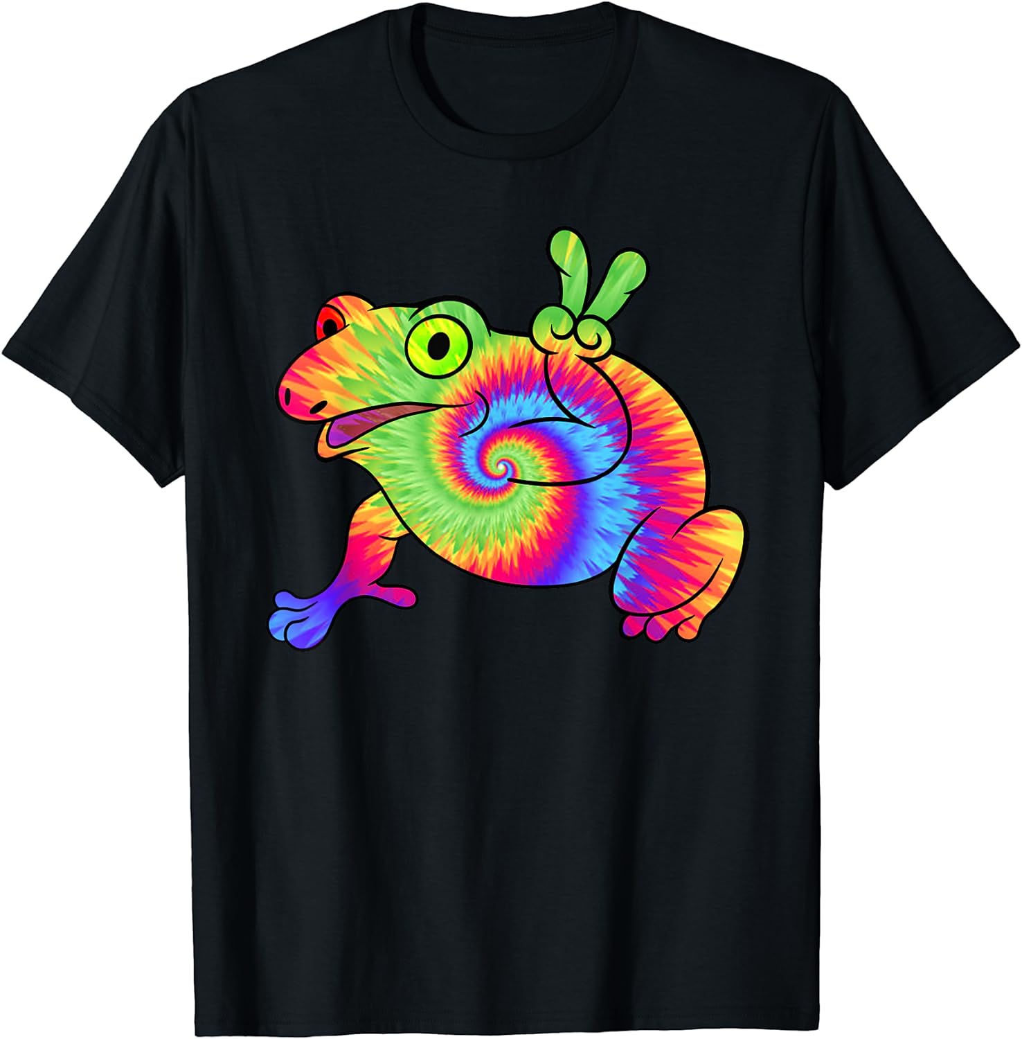 Cute Frog Peace Sign For Men Women Amphibian Animal Lover T-Shirt ...