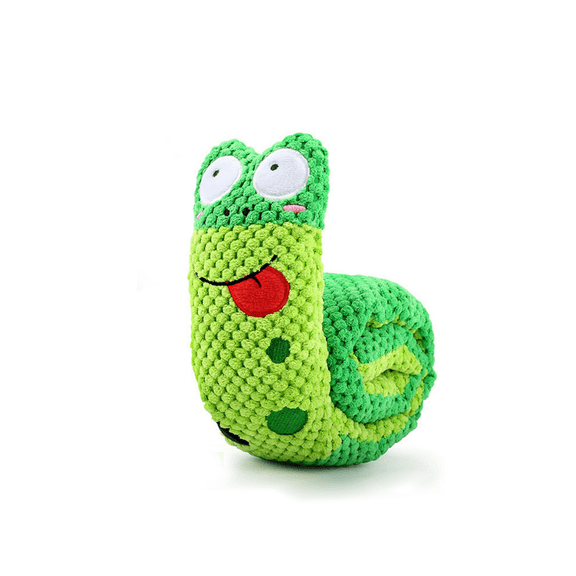 Cute Frog Shape Plush Squeaky Dog Toy Interactive Snuffle Food Hiding Puzzle Pet Training Toy