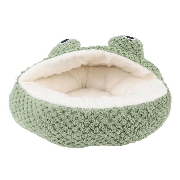 Cute Frog Shaped Warm Soft Washable Pet Couch Bed for Cats and Dogs, Comfortable Relaxing Resting Sofa for All Seasons, Medium 19.6 inches / 50 cm