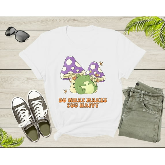 Cute Frog Toad Animal Mushroom Lover Gifts For Men Women Kid T-shirt Frog Lover Shirt Frog And Toad Mushroom Shirt Frog Lover Animal Tshirt