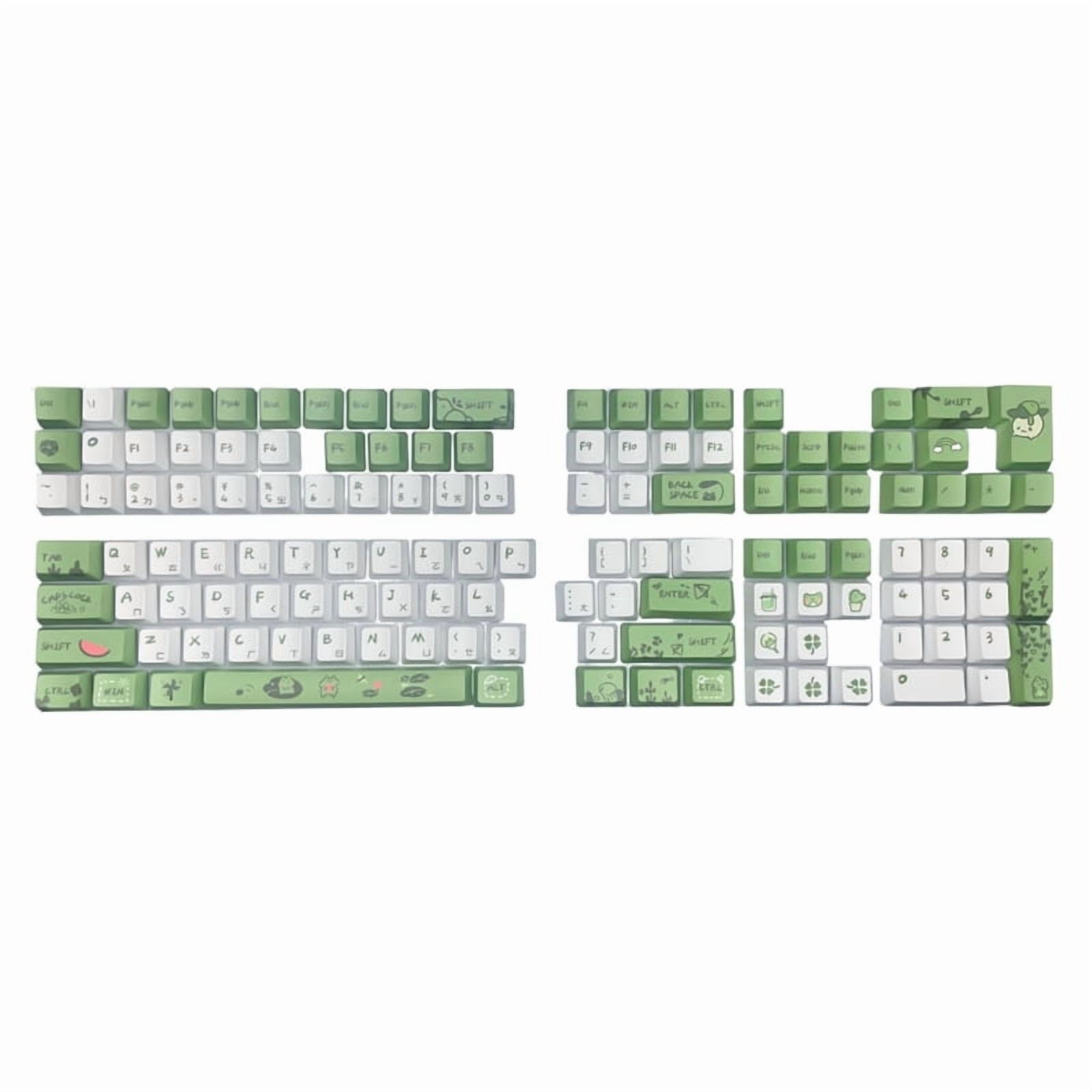 Cute Frog Traditional Zhuyin Keycaps for Cherry M Switch Mechanical Keyboard ,PBT DA/OEM Height for Typists and Gamers