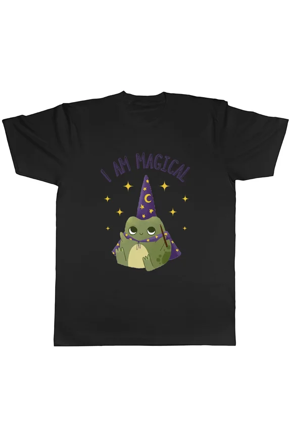 Cute Frog Wizard I AM MAGICAL Unisex T-Shirt, S-5XL