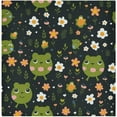 thumbnail image 1 of Cute Frogs Cloth Napkins Set of 6,20x20 Inches Napkins Cloth Washable Reusable Soft for Dinner,Wedding,Parties,Home Dinner,Tableative Decor Gift, 1 of 7