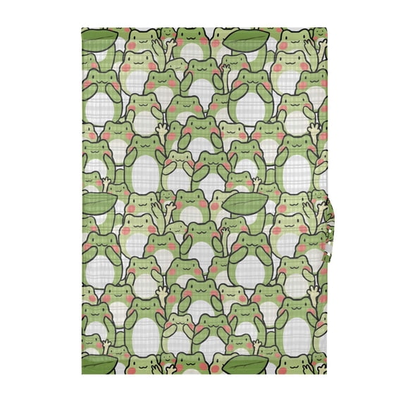 Cute Frogs Door Curtain Blackout Thermal Insulated Door Side Curtain Panels Privacy 25x40in