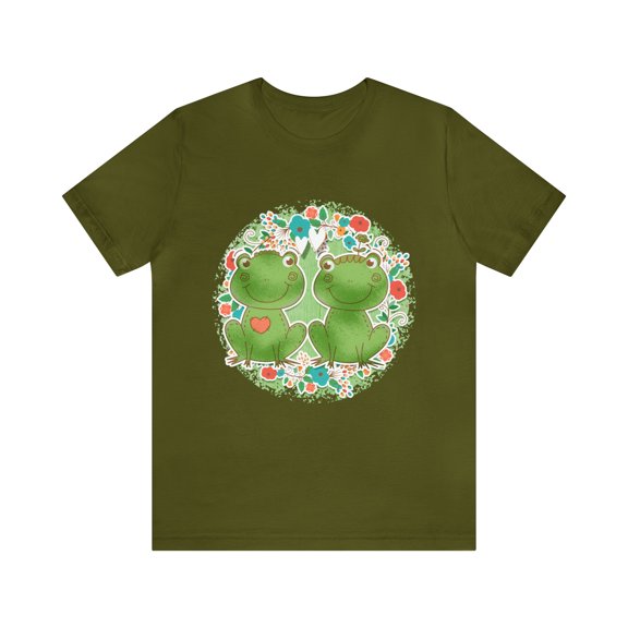 Cute Frogs Unisex Jersey Short Sleeve Bella Canvas Tee