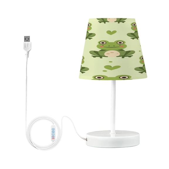 Cute Frogs with Heart Desk Lamp LED Table Nightstand Lamps with 3 Color Temperatures for Home Bedroom Living Room Decor 6x11