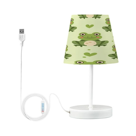 Cute Frogs with Heart Desk Lamp LED Table Nightstand Lamps with 3 Color Temperatures for Home Bedroom Living Room Decor 6x11