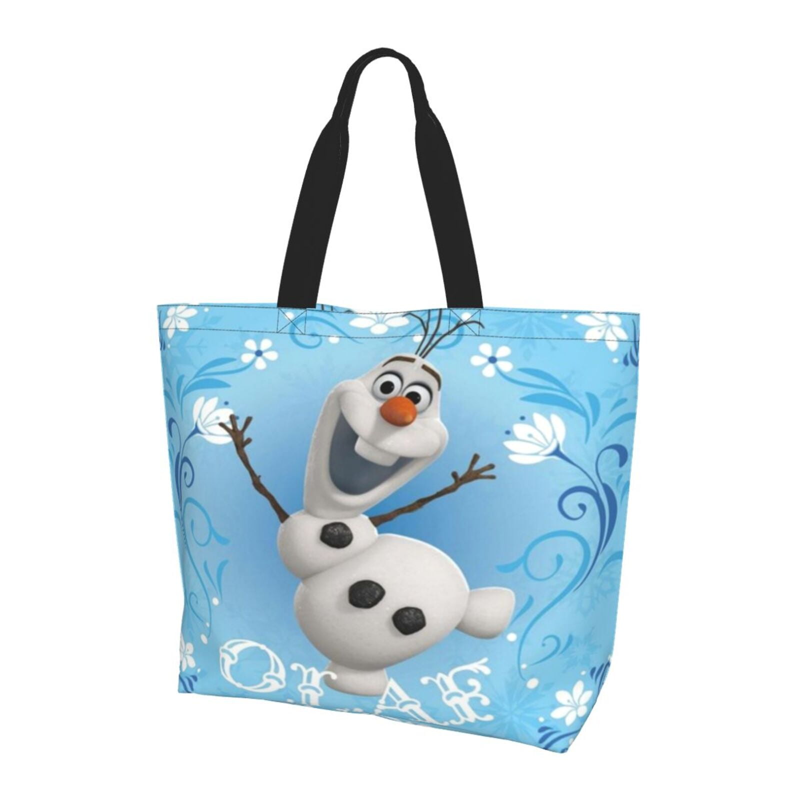 Cute Frozen Extra Large Canvas Tote Bag For Gym Beach Travel Reusable Grocery Shopping Cartoon Portable Storage Bags Walmart