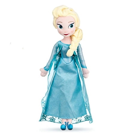 Cute Frozen Snow Queen Elsa Stuffed Doll Princess Anna Elsa Doll Girl Toys Elza Stuffed Plush Kids Toys Halloween Birthday Gift 40cm Elsa