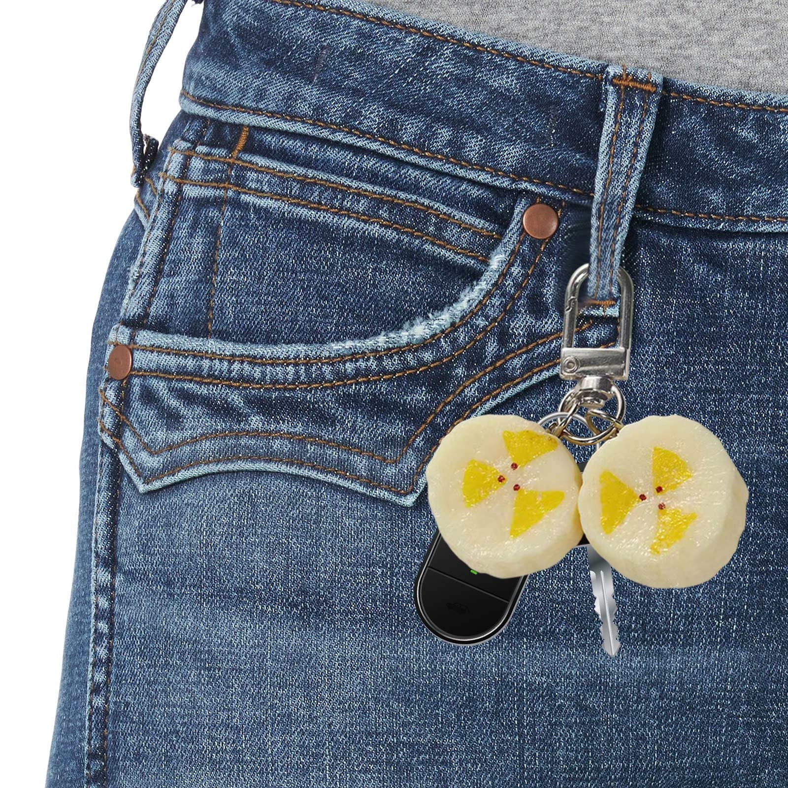 Cute Fruit Keychain Adorable Design Durable Material for Backpacks Keys ...