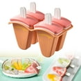 thumbnail image 1 of Cute Fruit Shape Popsicle Mold A, Cute Shape in One Tray with Sticks Easy Release Makers Homemade Ice Silicone Ice Makers Diy Moulds (1 Popsicle Mold), 1 of 9