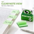 thumbnail image 1 of Cute Fruit Transparent Sticky Notes, Pull Out Clear Sticky Notes Dispenser 80 Sheets Kawaii Desk Stationery, 1 of 8