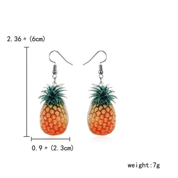Cute Fruit/Vegetable Drop Earrings - Strawberry, Pineapple, Kiwi, etc.