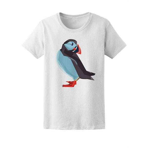 Cute Full Color Puffin Bird Tee Women's -Image by Shutterstock