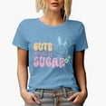 thumbnail image 1 of Cute & Full of Sugar with a Bunny, Easter Art Favor, Souvenir or Merch Gift, Baby Blue T-Shirt, Medium, 1 of 5