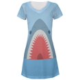 thumbnail image 1 of Cute Fun Shark Attack All Over Juniors Beach Cover-Up Dress Multi SM, 1 of 1
