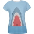 thumbnail image 1 of Cute Fun Shark Attack All Over Womens T Shirt Multi MD, 1 of 2