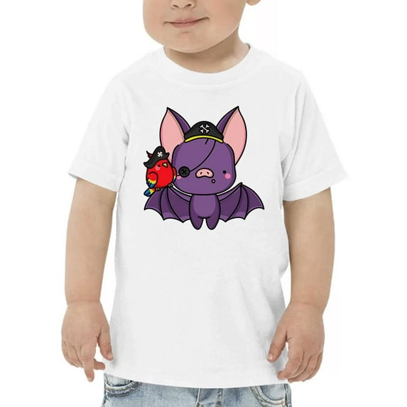 Cute Funbatty In Pirate Costume T-Shirt Toddler -Image by Shutterstock, 2 Toddler